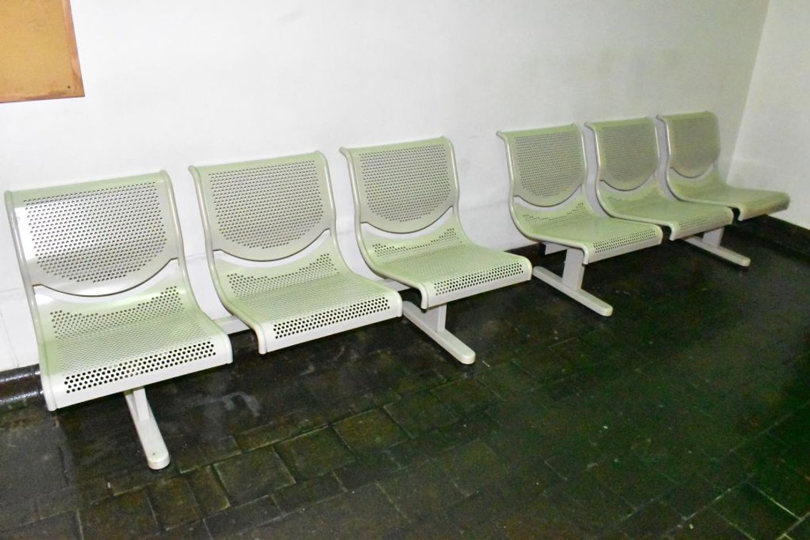 Pair Metal Benches