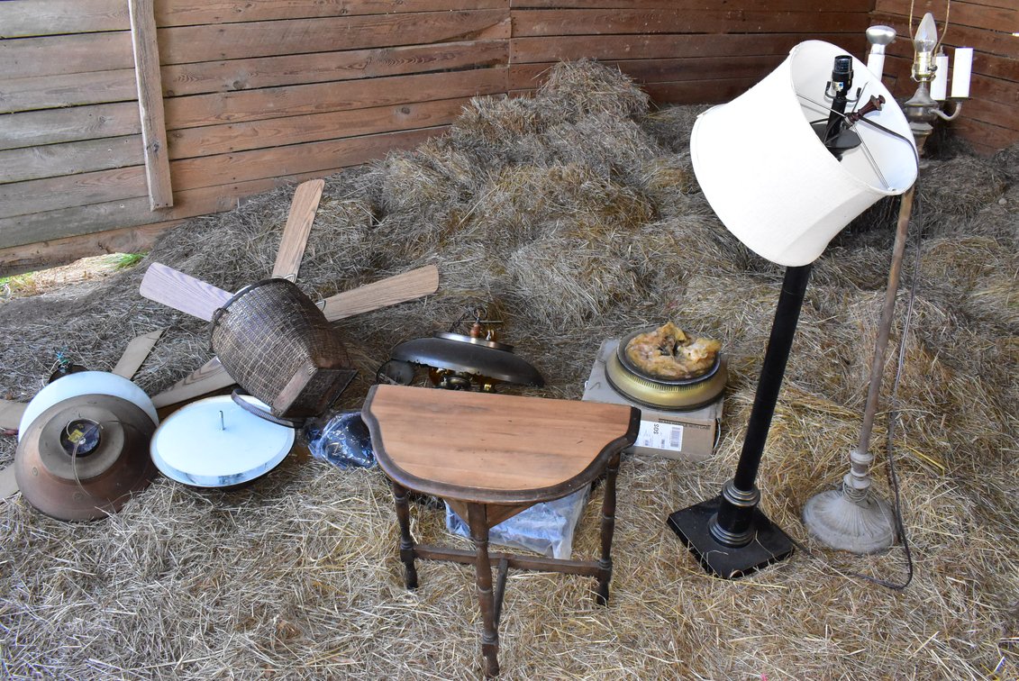 Lamps, End Table, Ceiling Fans, Etc.