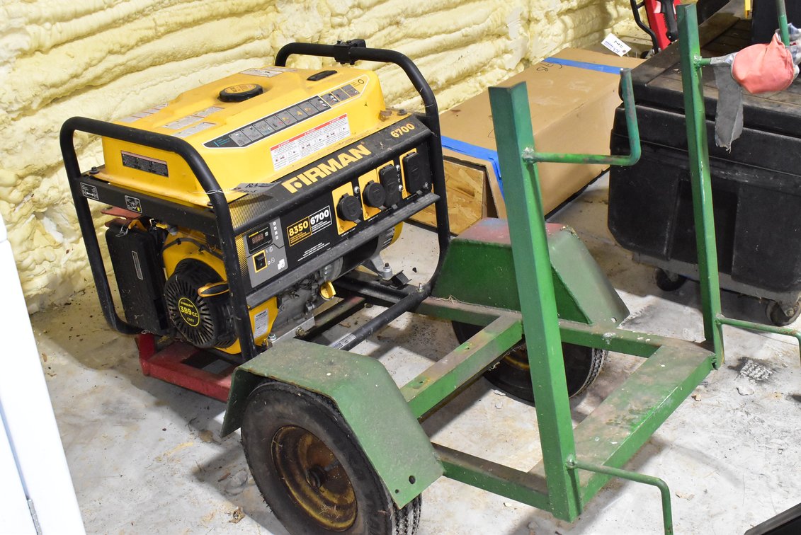Fireman 6700 Generator on Cart