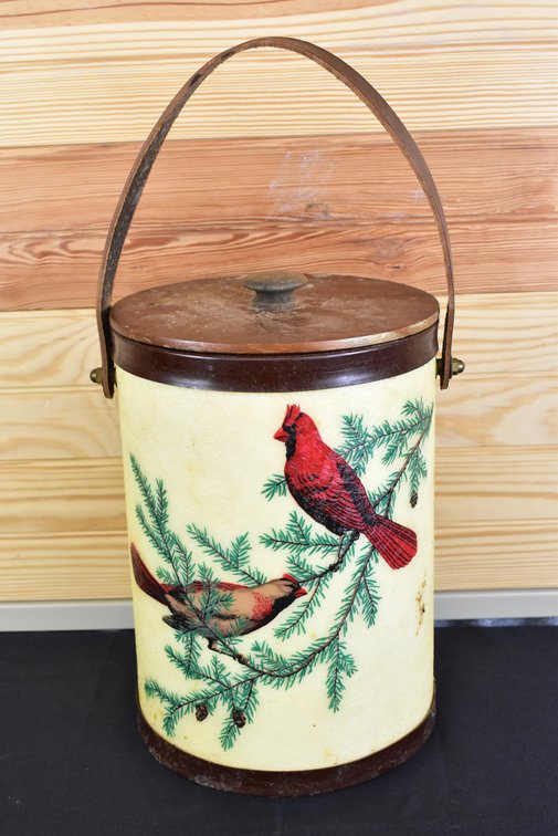 Cardinal & Chickadee Birds Ice Bucket