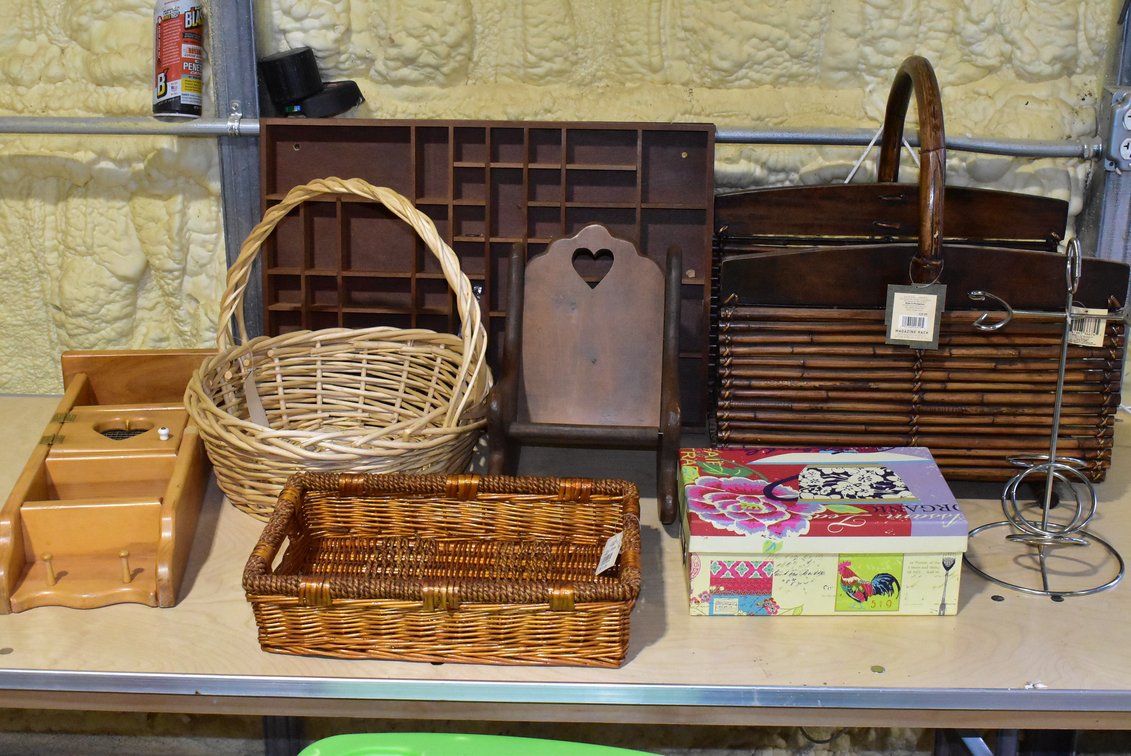 Baskets, Magazine Rack, Etc.