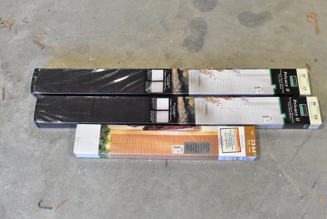 (2) 39” x 64” & 23” x 64” Blinds