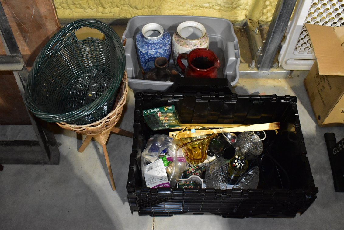 Contents As Shown - Baskets, Vases, Dishes