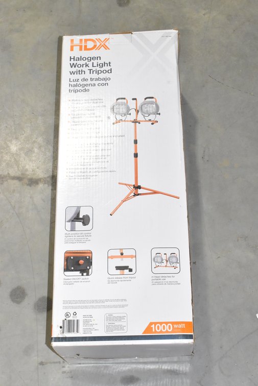 HDX Halogen Work Light w/ Tripod