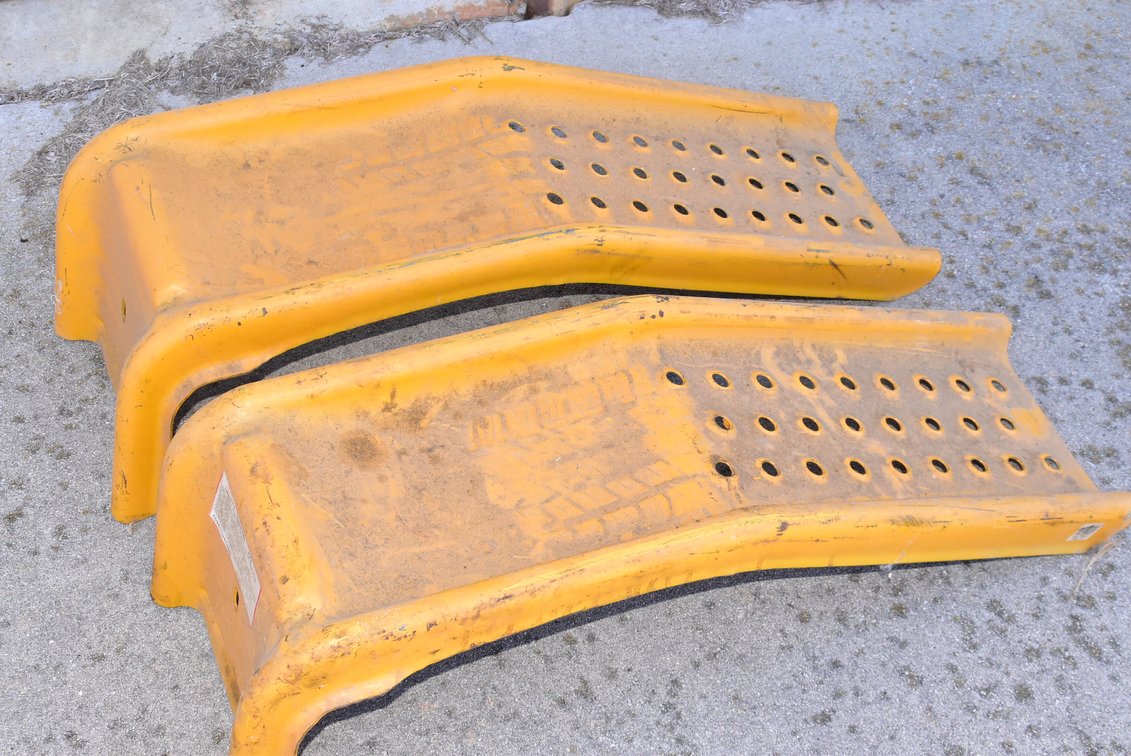 Pair Yellow Vehicle Ramps