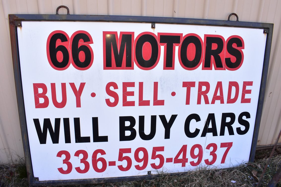 "66 Motors" Heavy Metal Sign
