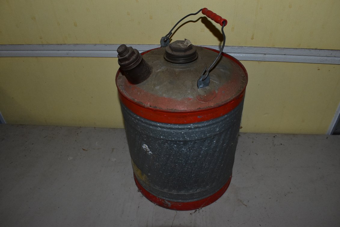 Galvanized Fuel Can