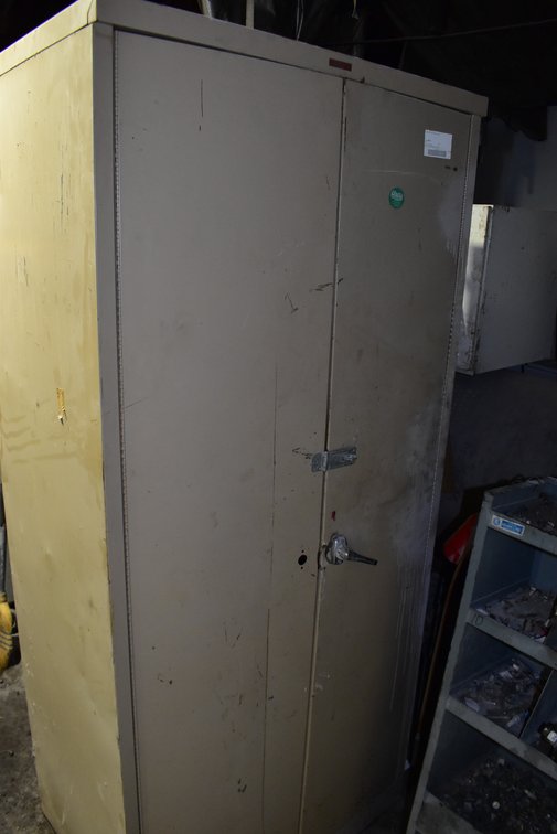 Metal Cabinet w/ Contents