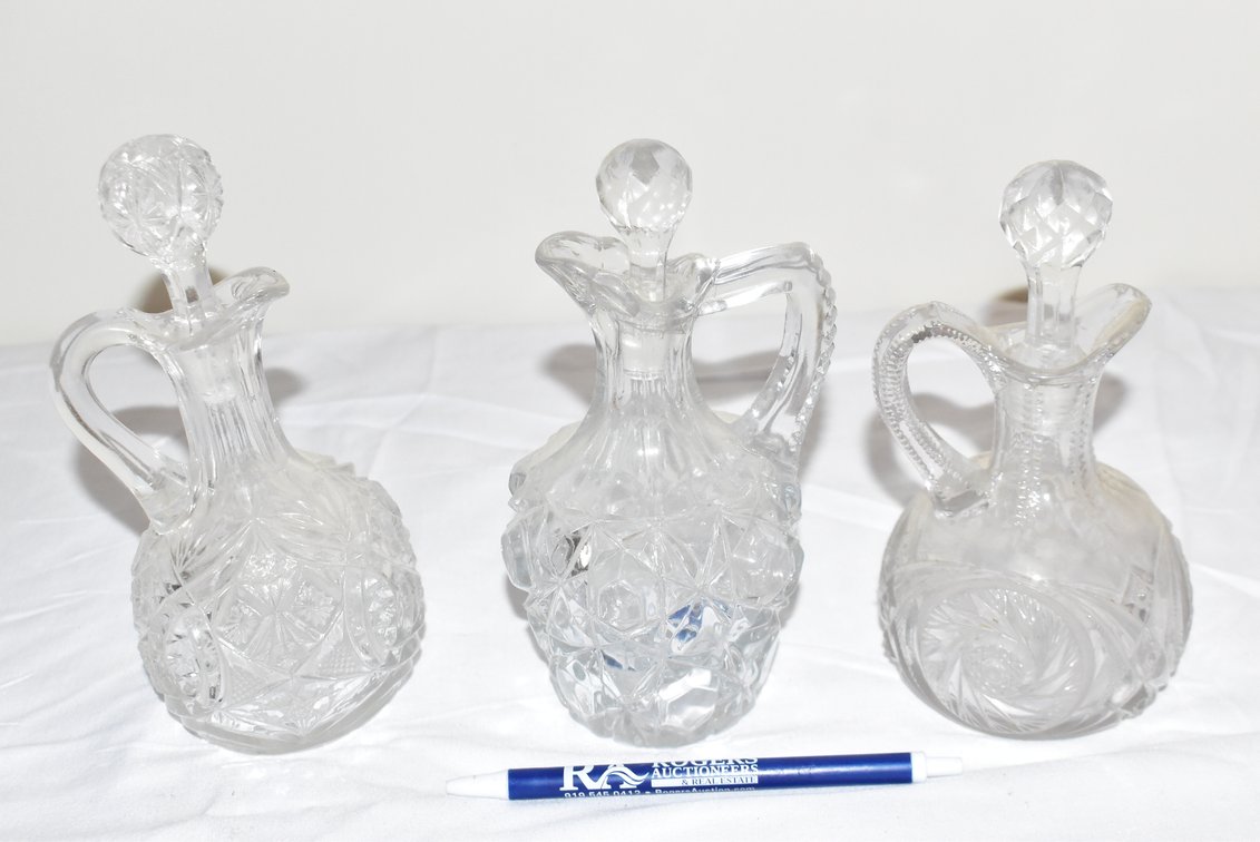 Glass Cruets w/ Glass Stopper