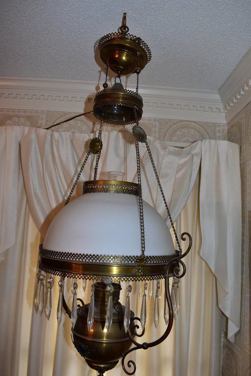 Antique Victorian Hanging Lamp