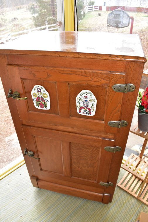 Antique Oak Ice Box