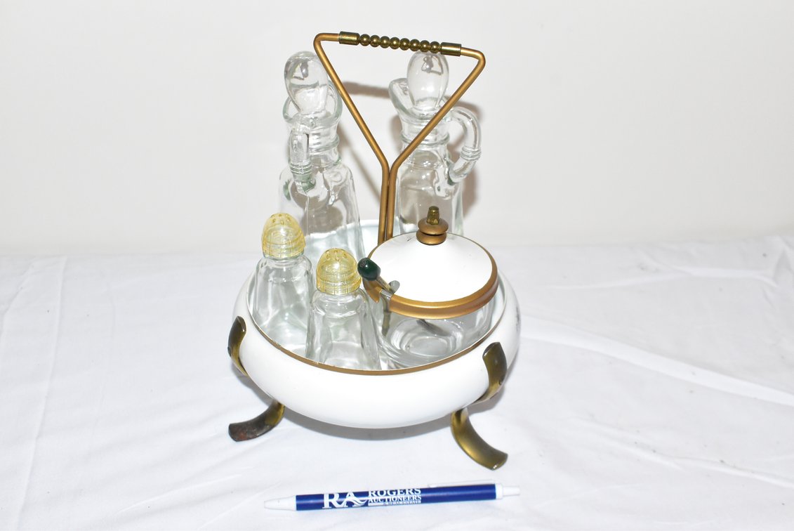 Vintage Castor Condiment Cruet Set