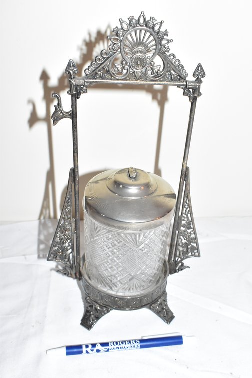 Victorian Silver Plated Pickle Castor