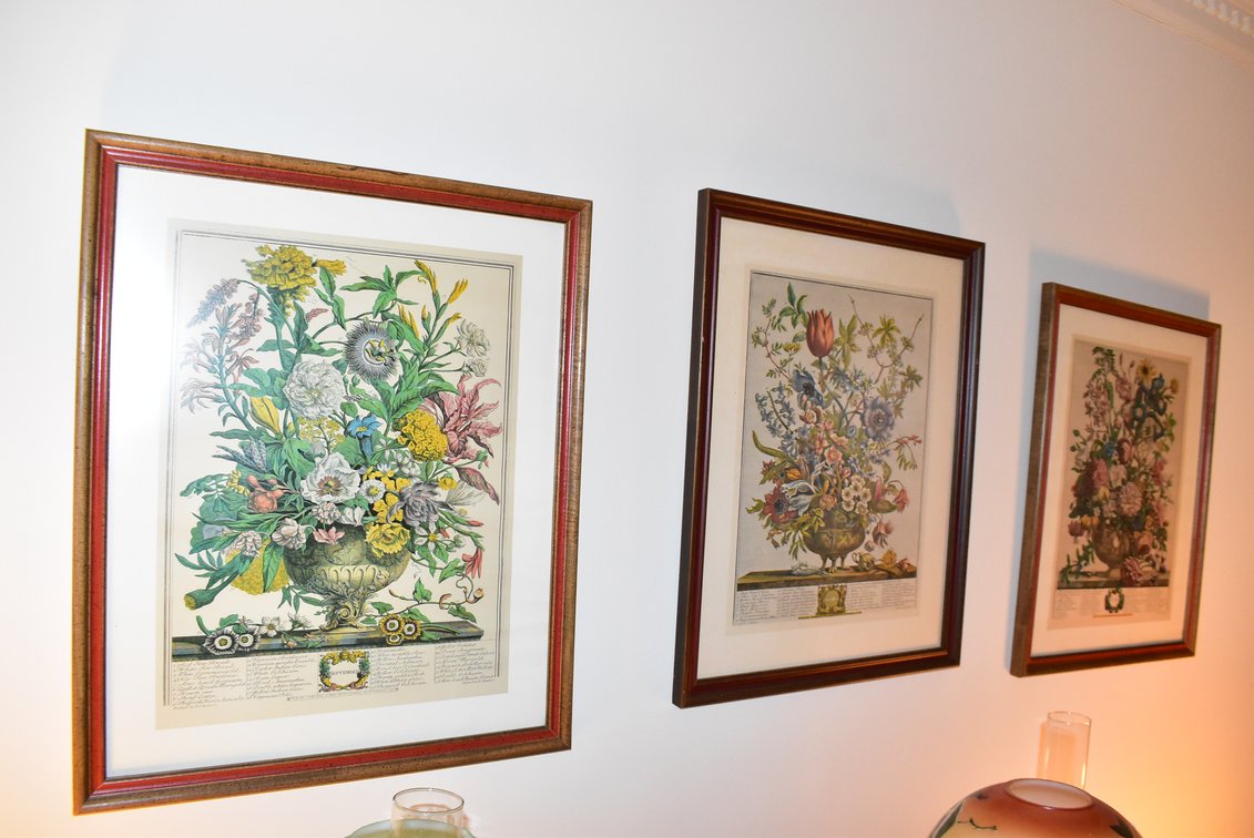 4 Framed Prints - Flowers & Children