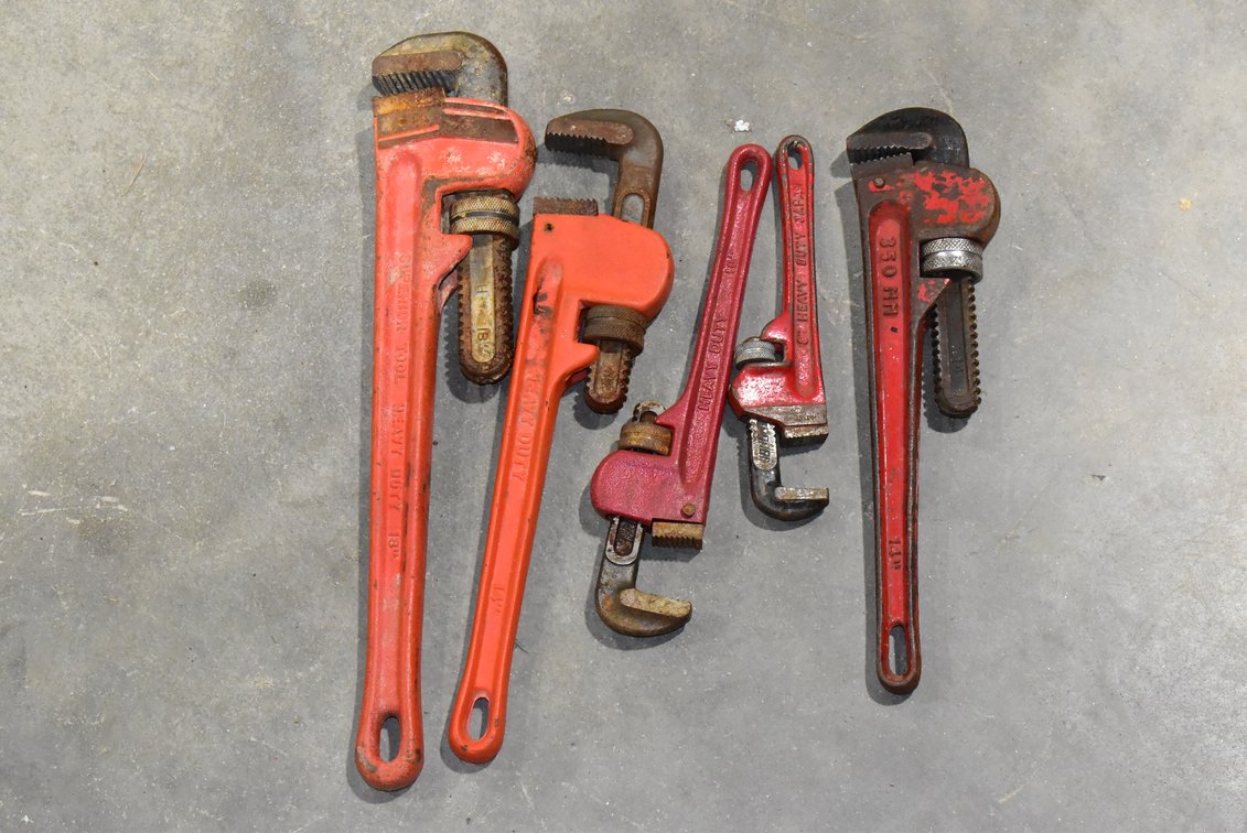 Assorted Pipe Wrenches