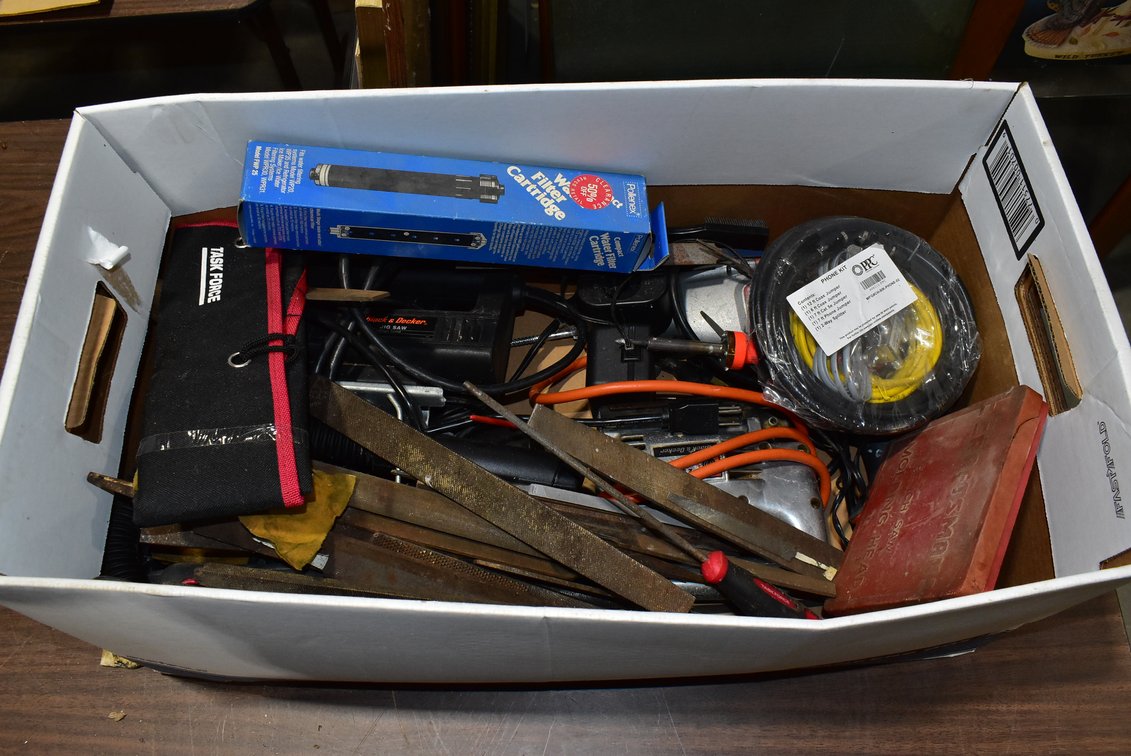Contents of Box - Tools, Etc.