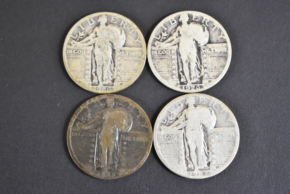 (4) Standing Liberty Quarters