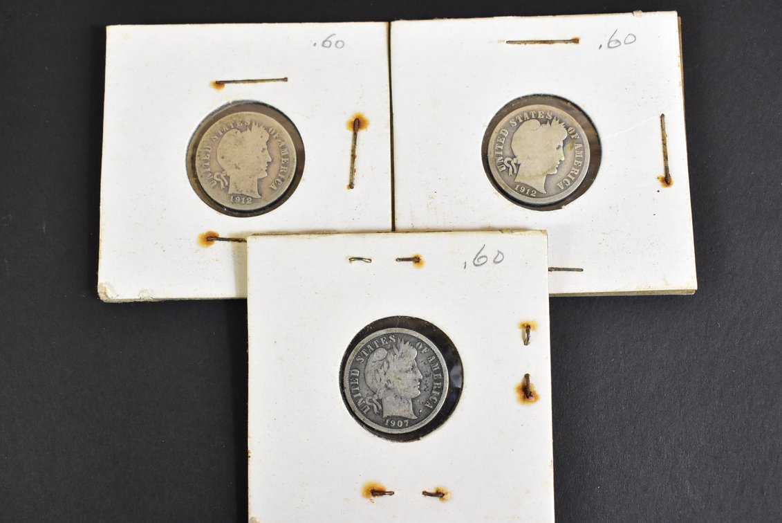 (3) Barber Dimes
