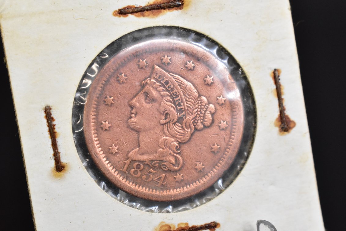 1854 One Cent Large Cent