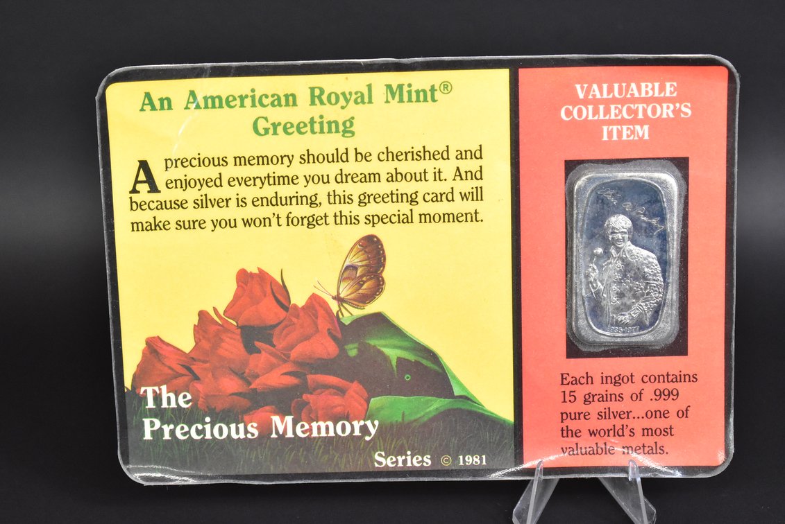 An American Royal Mint The Precious Memory Elvis Presley Silver Bar