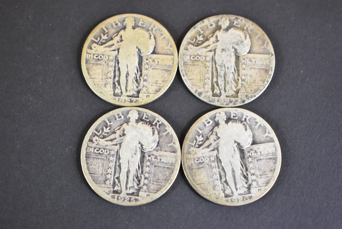 (4) Standing Liberty Quarters