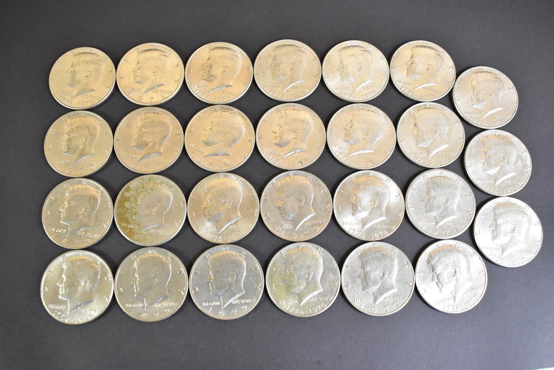 (27) Kennedy Half Dollars