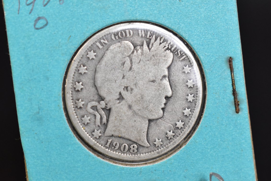1908-O Barber Half Dollar