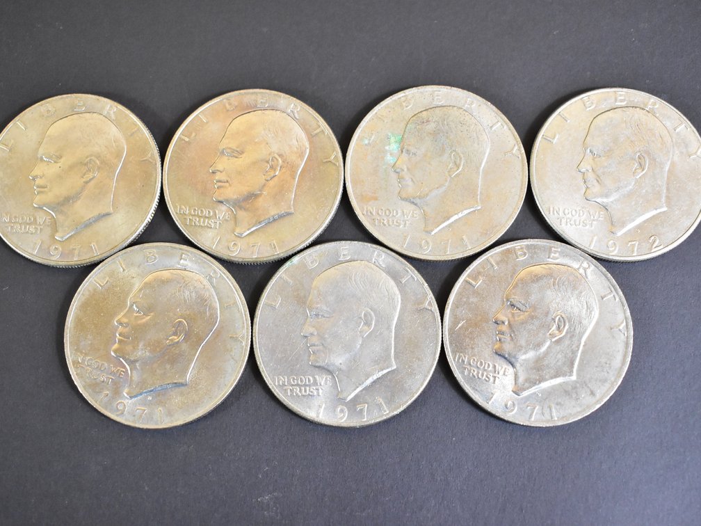 (7) Eisenhower Dollars