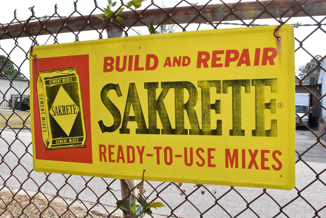 Sakrete “Ready-To-Use Mixes” Cement Sign