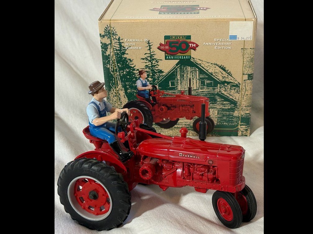 Farmall H with Farmer