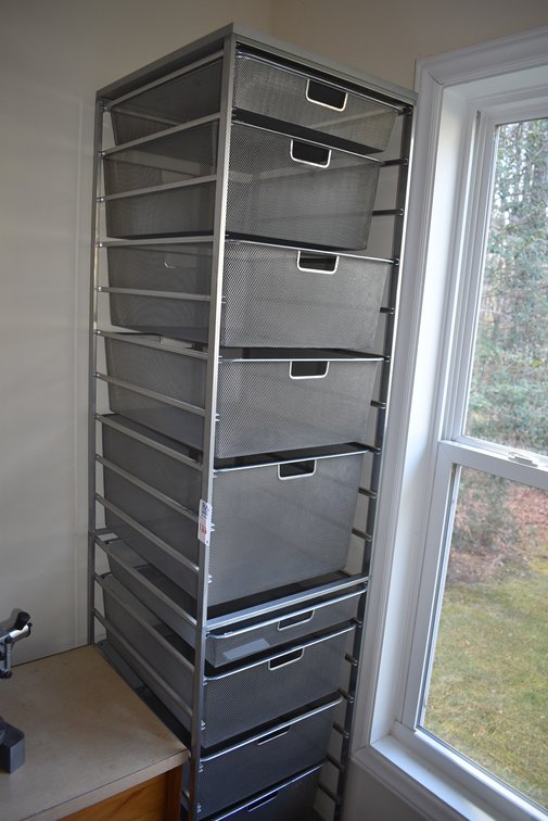 Wire Mesh Cabinets in Stand