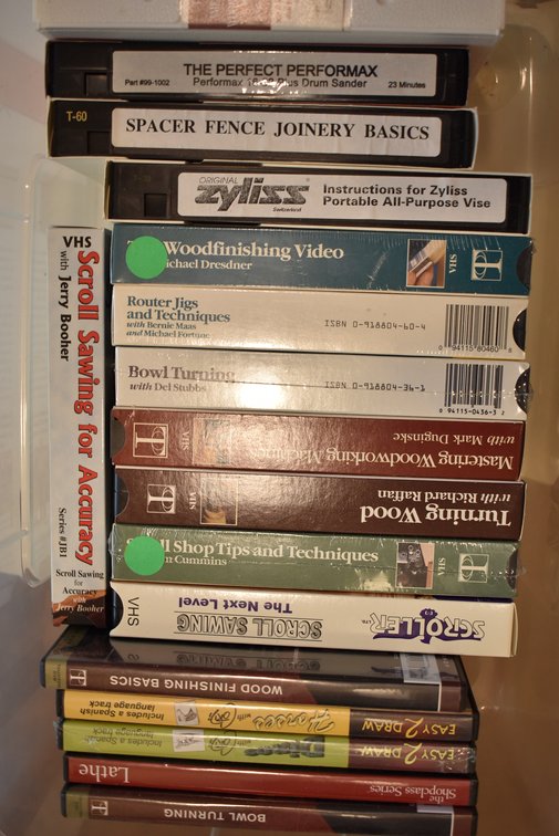 Woodworking DVD's & VHS Tapes