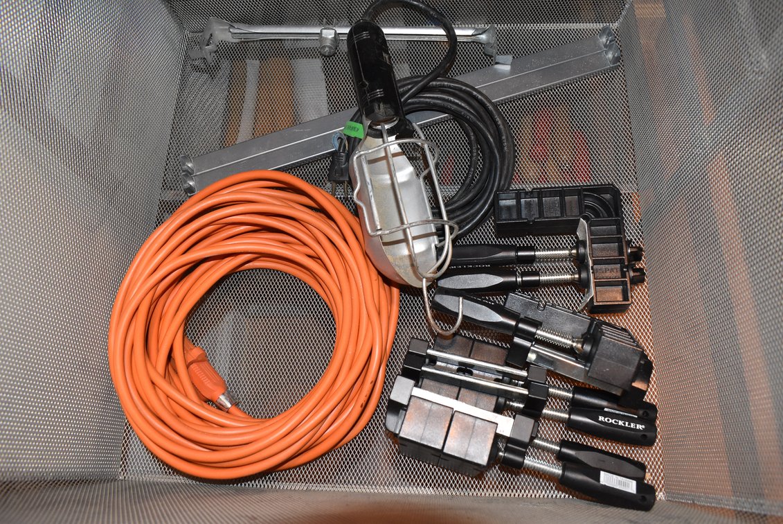 Rocklear Clamps, Drop Cord, Shop Light