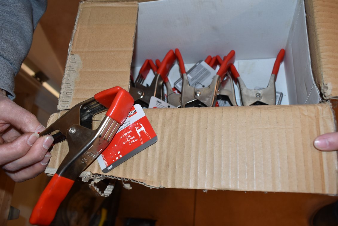 (7) Bessey 2" Metal Spring Clamps