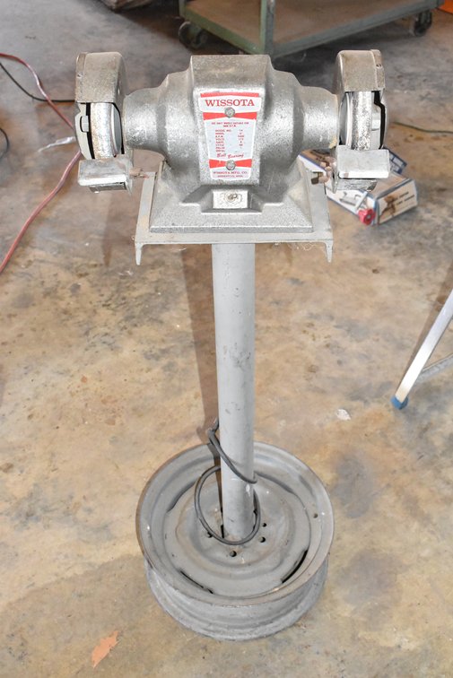 Wissota Bench Grinder on Pedestal
