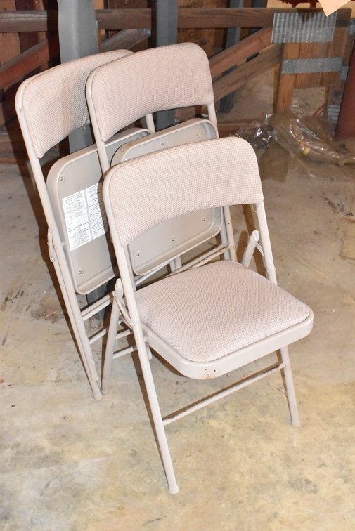 3 Folding Chairs