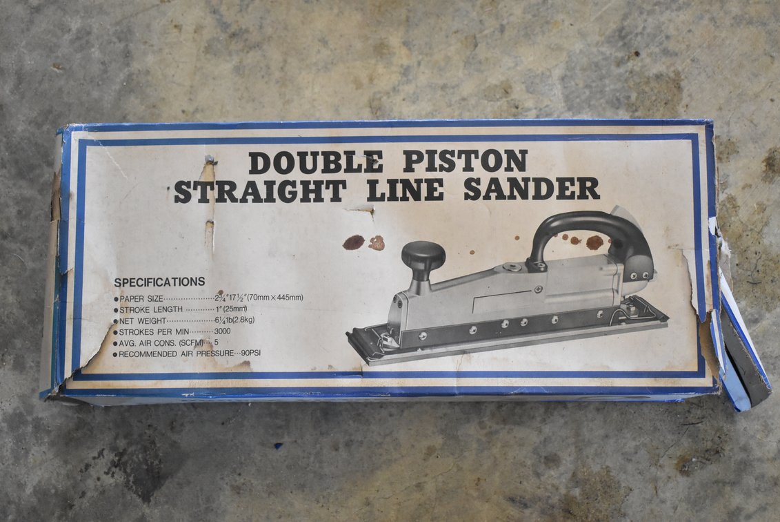 Double Piston Straight Line Air Sander