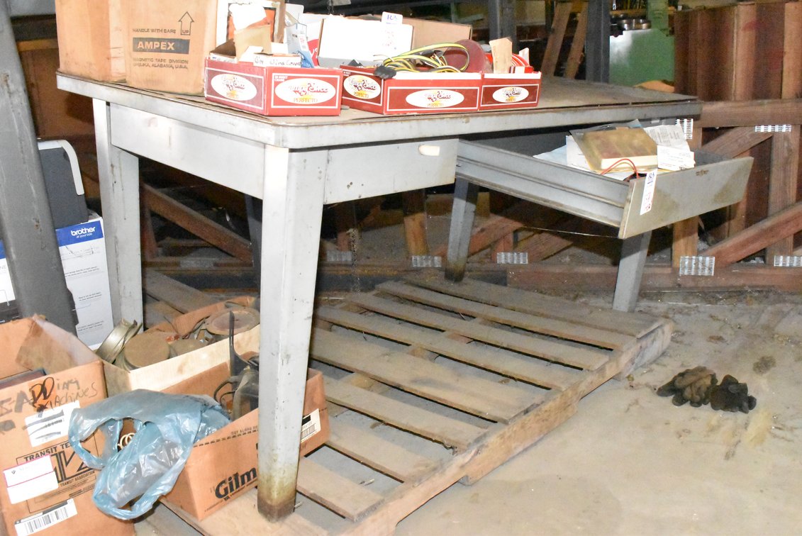 Metal Desk Table - No Contents