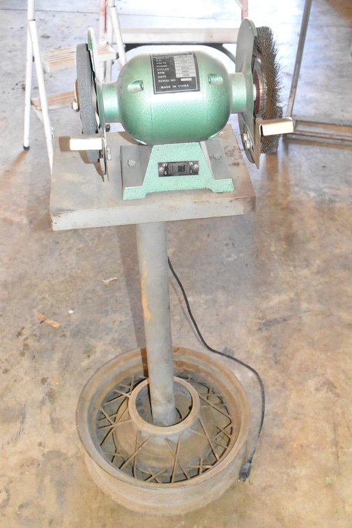 8" Bench Grinder on Pedestal