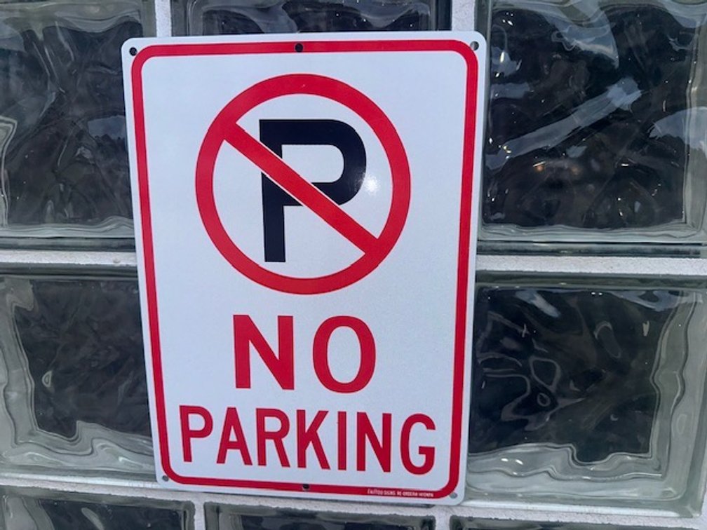 2 NO Parking Signs