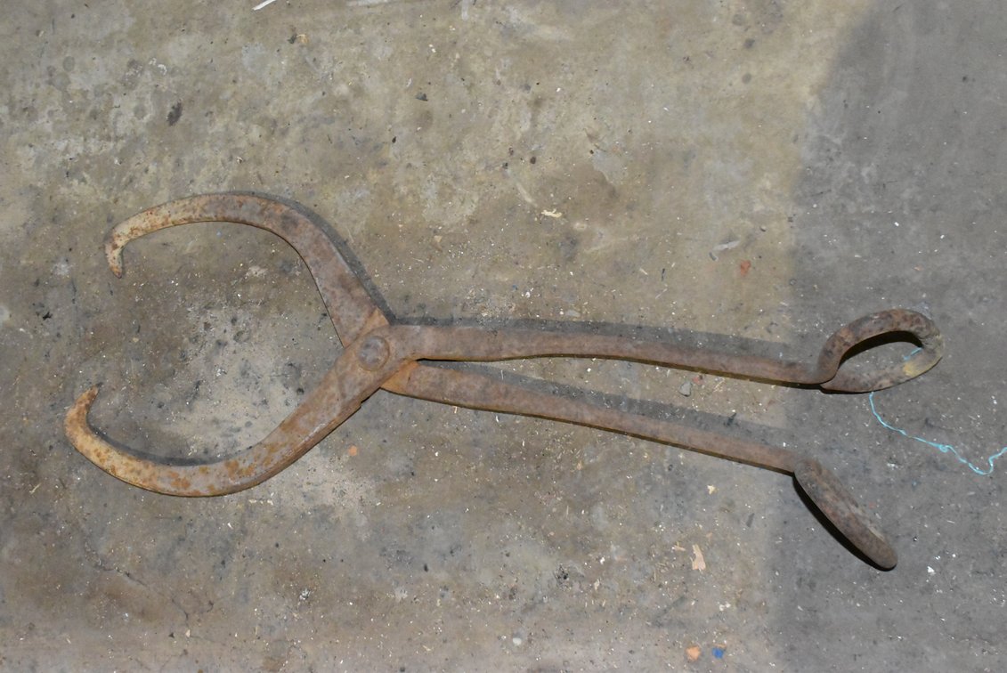 Cast Iron Ice Tongs
