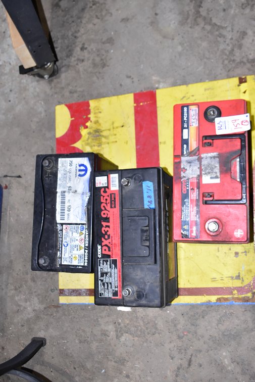 3 Used Batteries