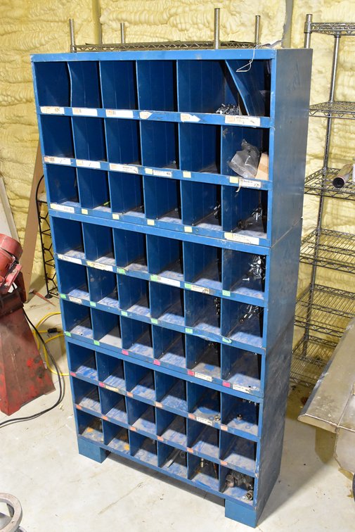 Blue Hardware Bin