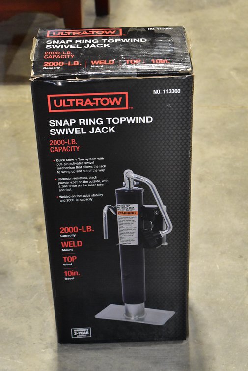 Ultra Tow Snap Ring Topwind Swivel 2000 Lbs. Jack