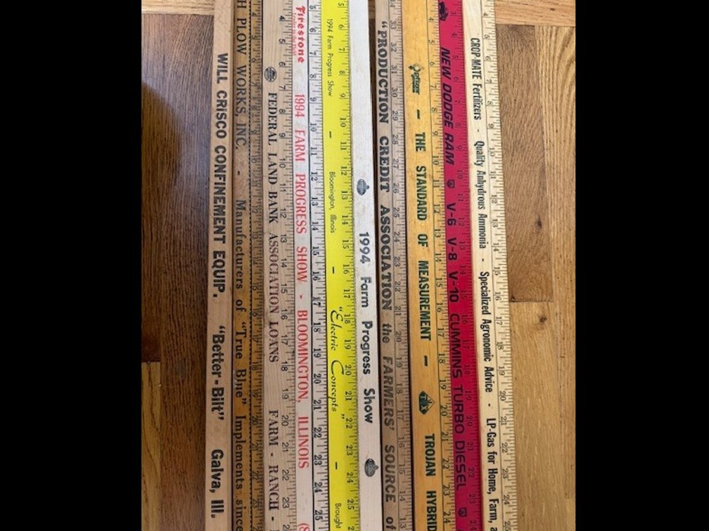 Farm Progress, Firestone, Ag Related Yard Sticks (12 count)