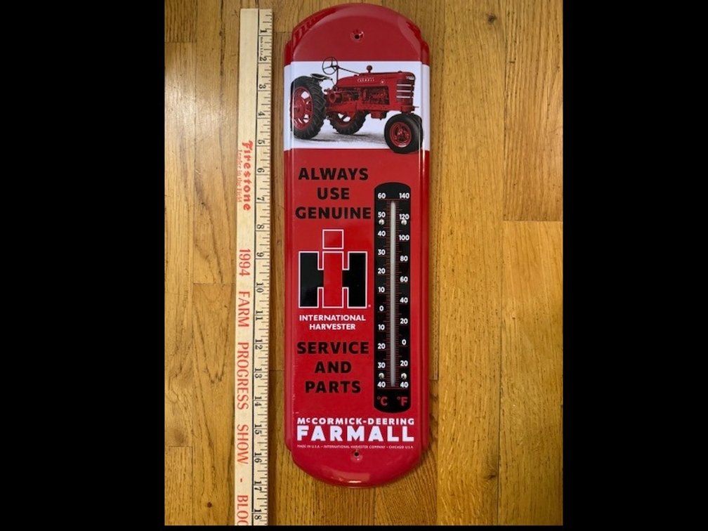 Reproduction IH Farmall Thermoneter (17 inches)