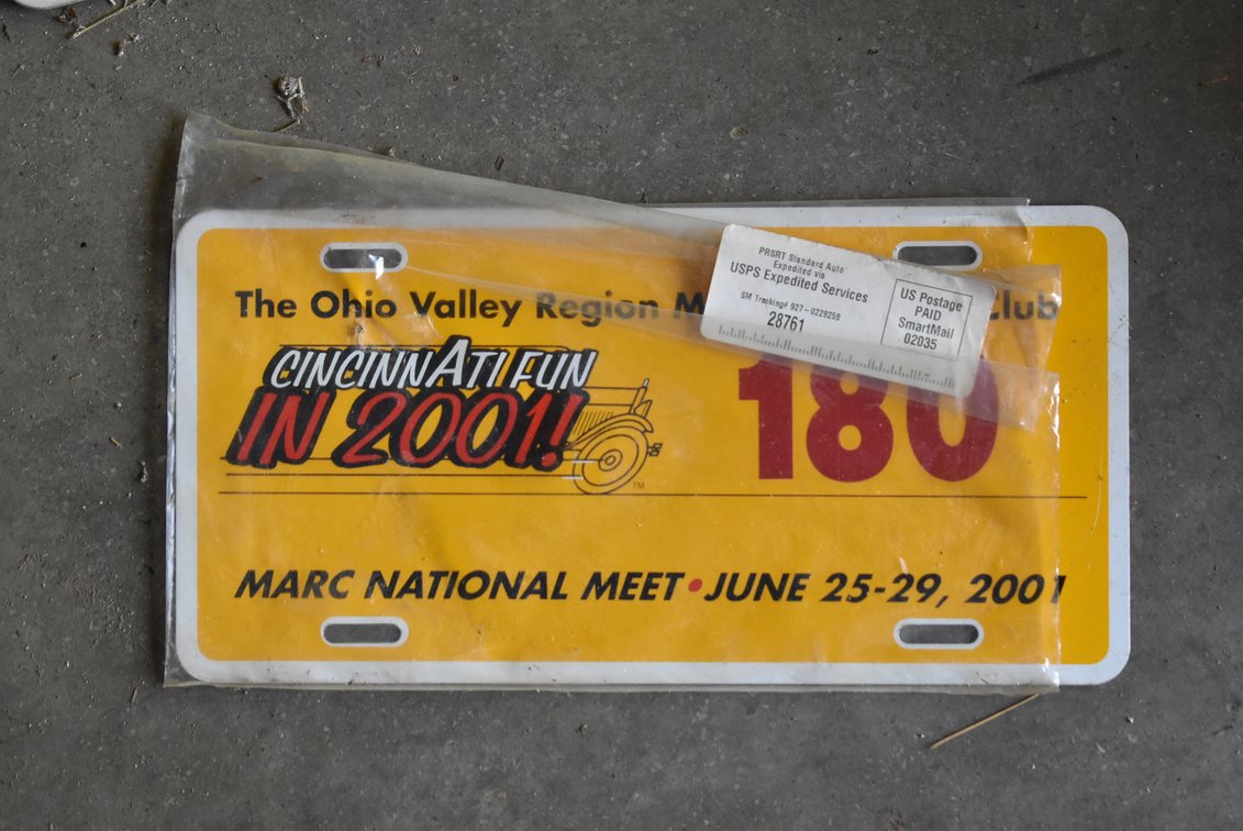MARC National Meet License Tag/Plate