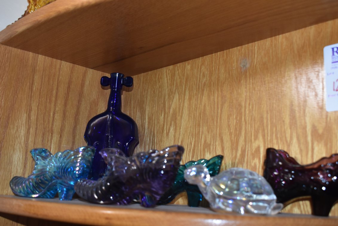 Glass Slippers Shoes & Turtle Figurines