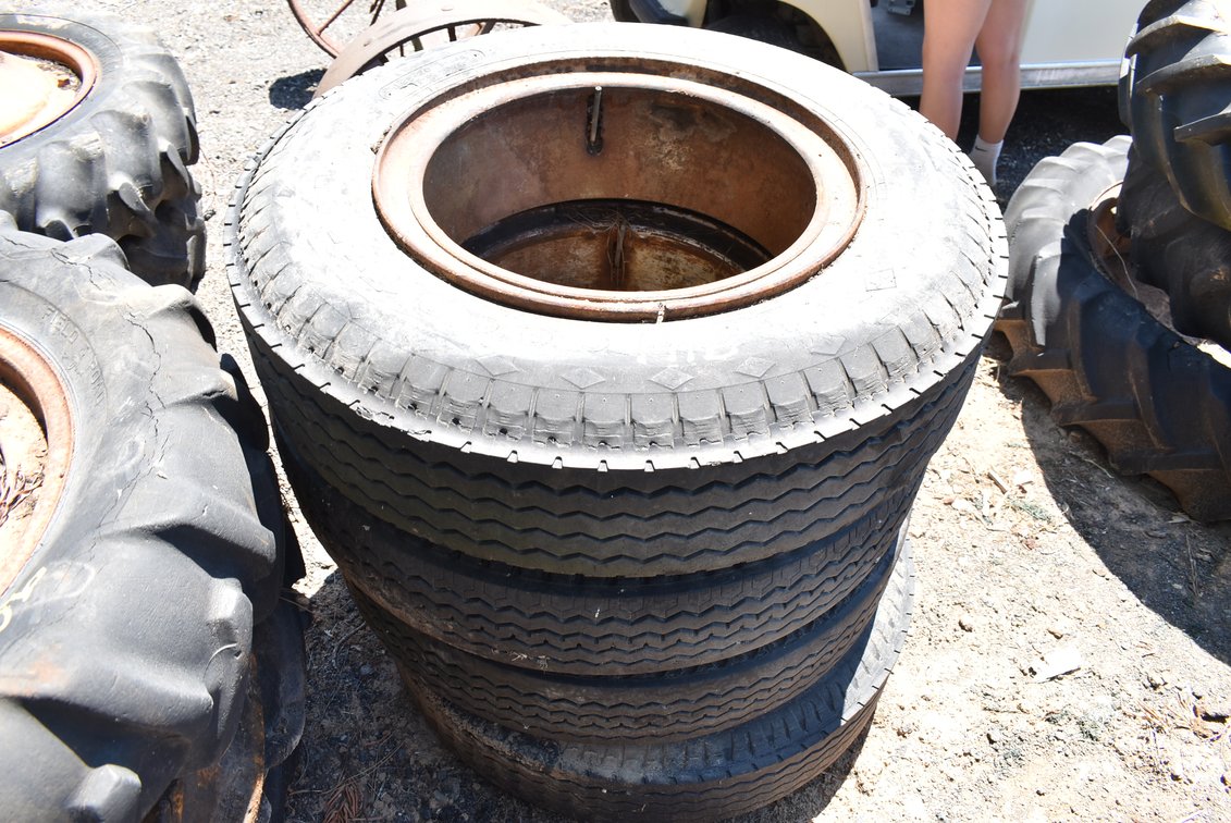 Four 8.25-20 Equipment Tires