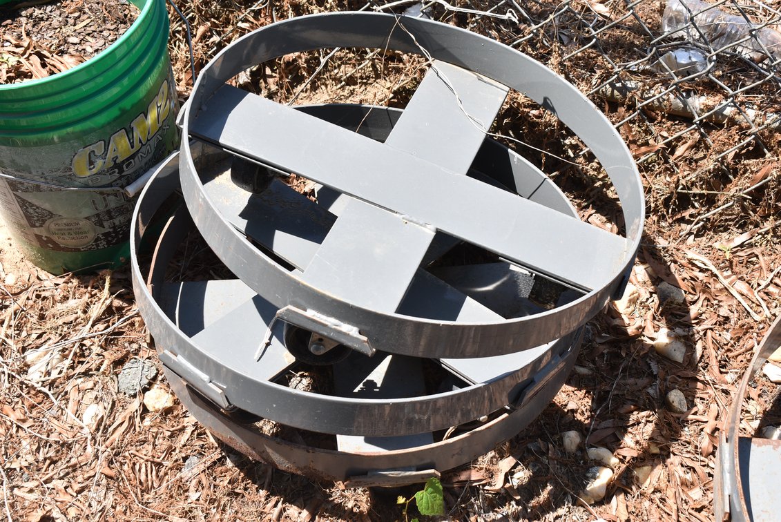 Two Steel Drum Dollies